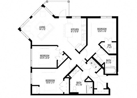 3 Bedroom Floor Plan